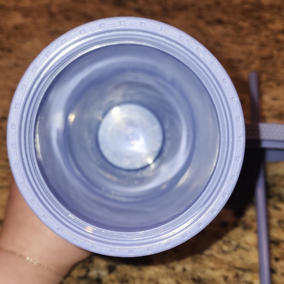 Matte Lilac Studded Tumbler with Straw - Picture 6 of 6